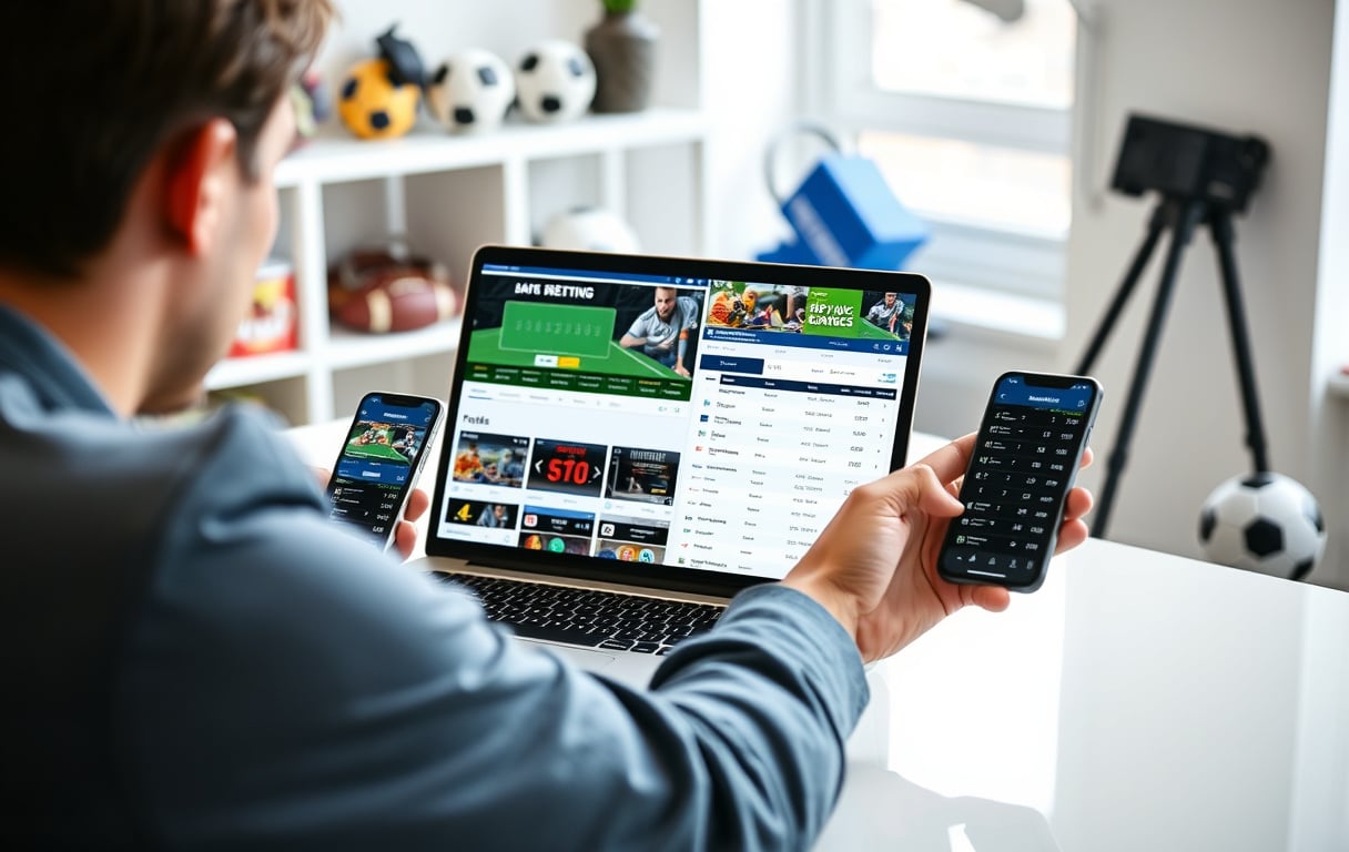 Sammenligning av odds på mobil med flere bettingsider