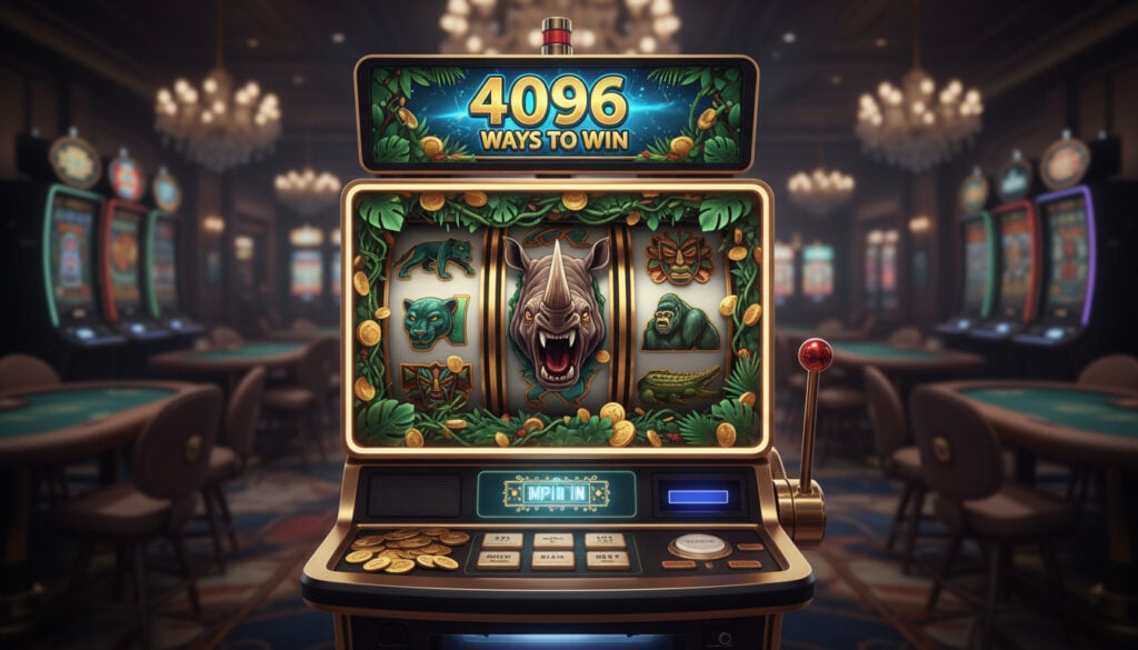 Raging Rhino Slot Anmeldelse med 4096 Gevinstmåter