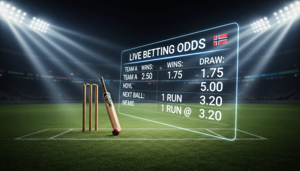 Live Cricket Betting Guide for Norske Spillere